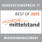 Best of award for innovation in knowledge management 2015